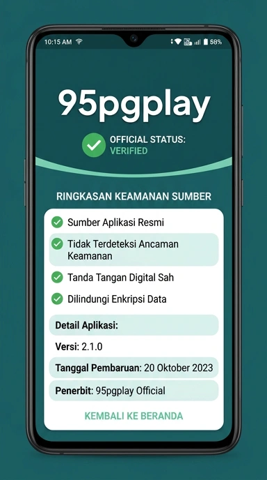 Tampilan kanal resmi 95pgplay