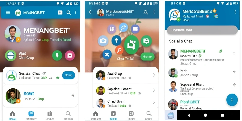 Tampilan antarmuka chat grup MENANGBET yang menarik dan interaktif.