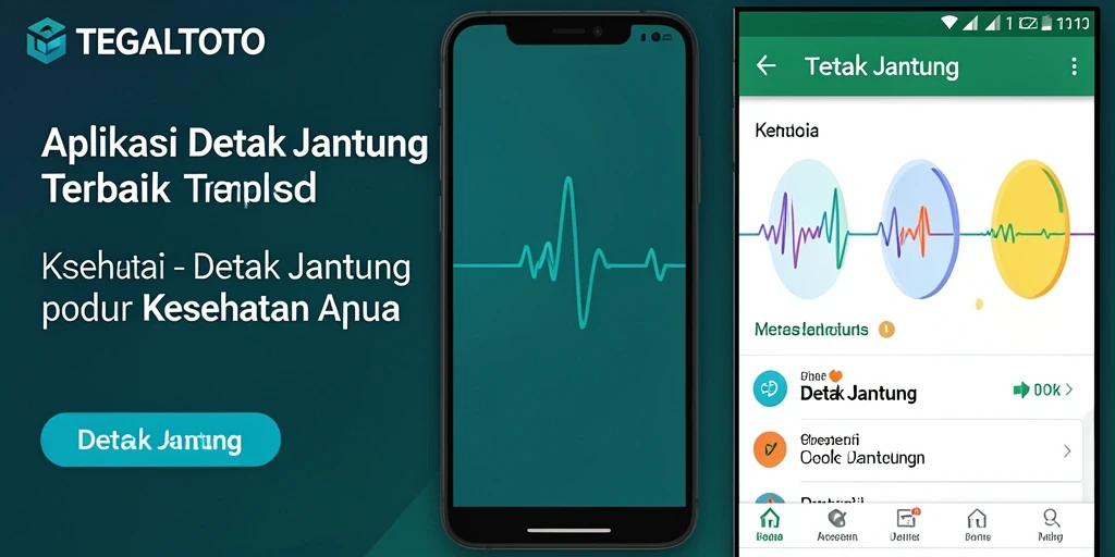 Antarmuka <strong>TEGALTOTO</strong> menampilkan pemantauan detak jantung secara real-time.
