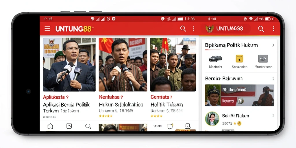 Tampilan antarmuka aplikasi UNTUNG88 yang informatif dan mudah digunakan.